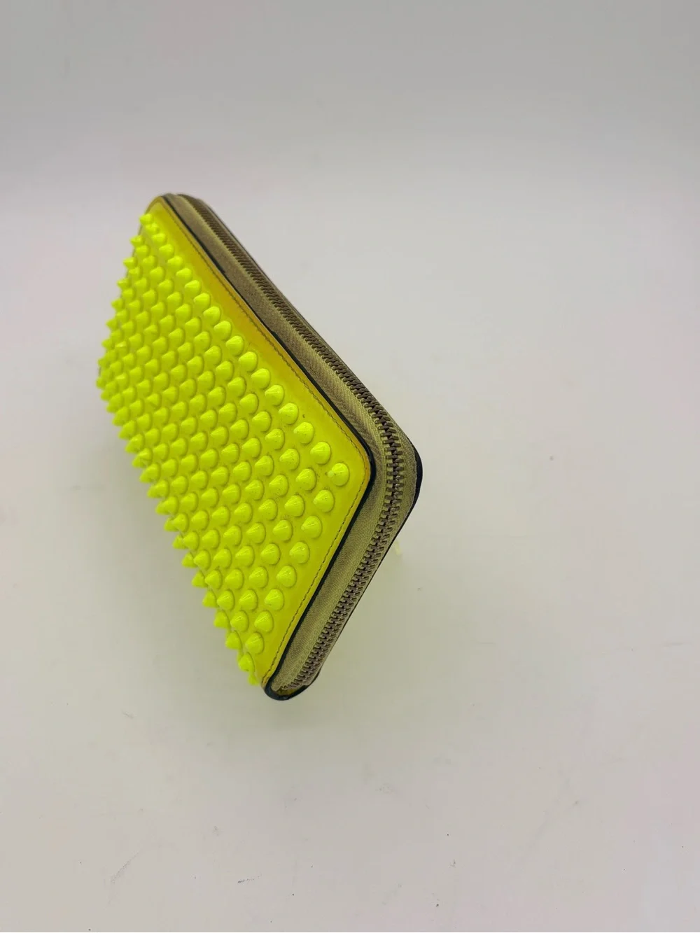 Christian Louboutin neon wallet